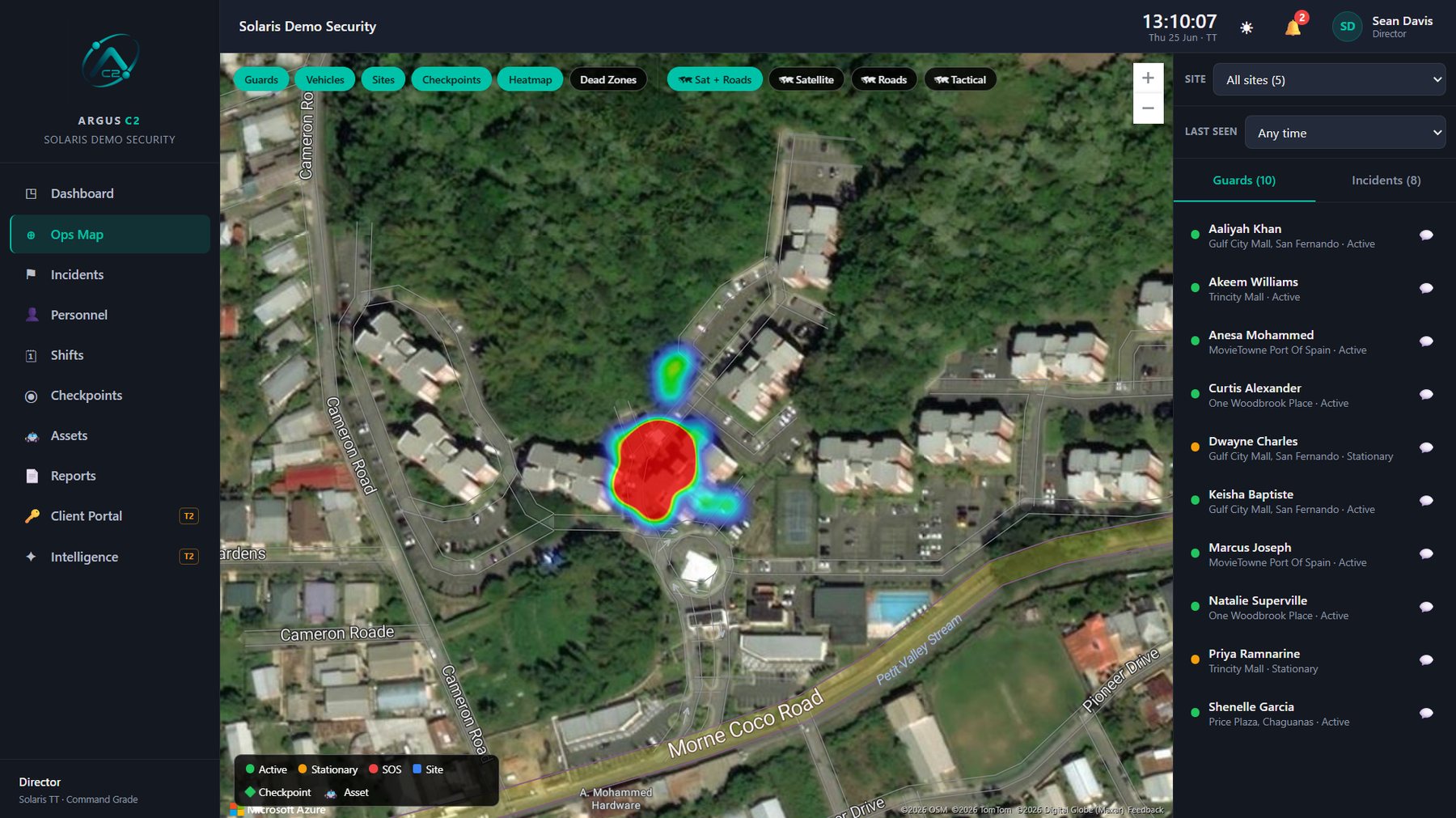 Patrol Coverage Heatmap
